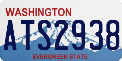 WA license plate ATS2938