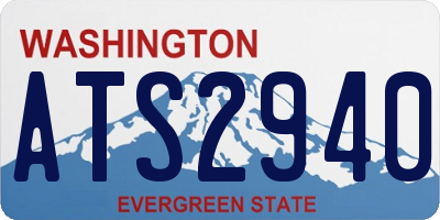 WA license plate ATS2940