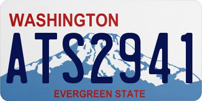 WA license plate ATS2941
