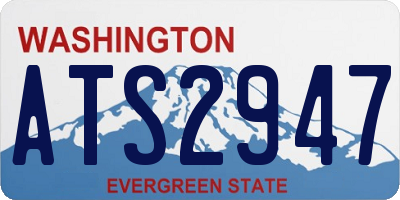 WA license plate ATS2947