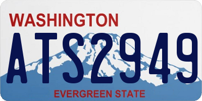 WA license plate ATS2949