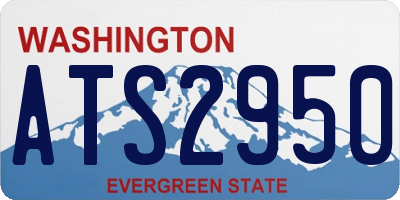 WA license plate ATS2950