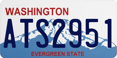 WA license plate ATS2951