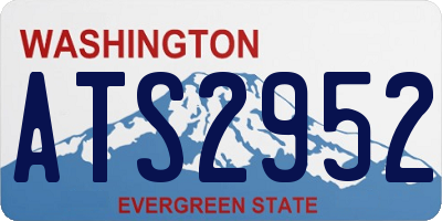 WA license plate ATS2952