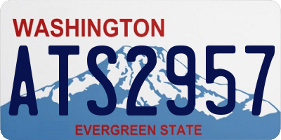 WA license plate ATS2957