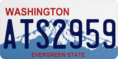 WA license plate ATS2959