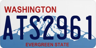 WA license plate ATS2961