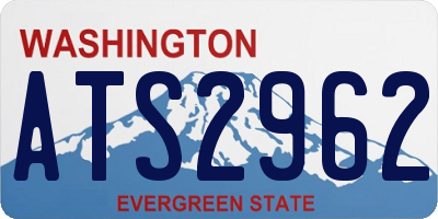 WA license plate ATS2962