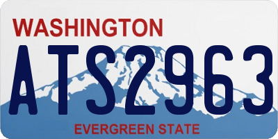 WA license plate ATS2963