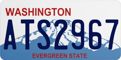 WA license plate ATS2967