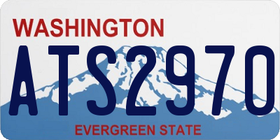 WA license plate ATS2970