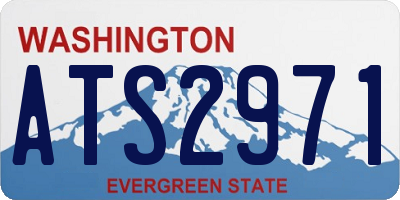 WA license plate ATS2971