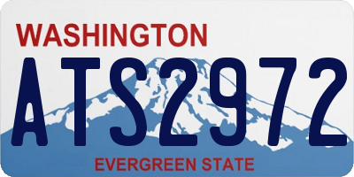 WA license plate ATS2972