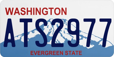 WA license plate ATS2977