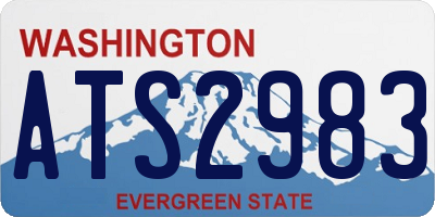 WA license plate ATS2983