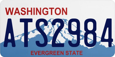 WA license plate ATS2984