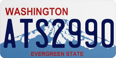 WA license plate ATS2990