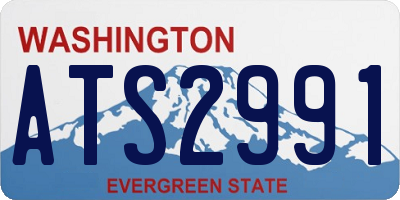 WA license plate ATS2991
