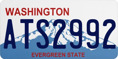 WA license plate ATS2992