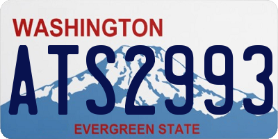 WA license plate ATS2993
