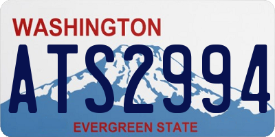 WA license plate ATS2994