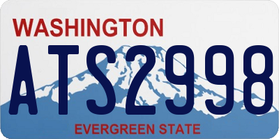 WA license plate ATS2998