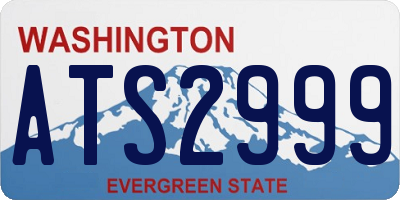 WA license plate ATS2999