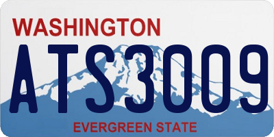 WA license plate ATS3009