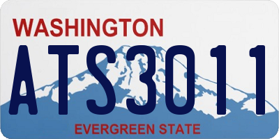 WA license plate ATS3011