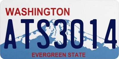 WA license plate ATS3014