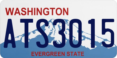 WA license plate ATS3015