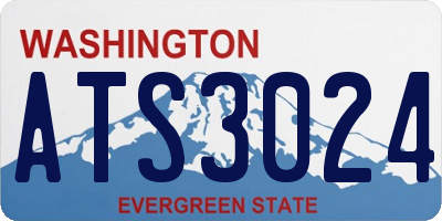 WA license plate ATS3024
