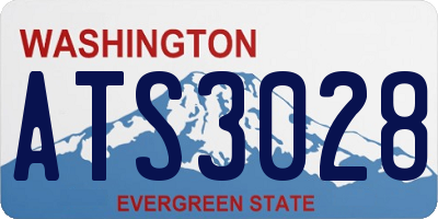 WA license plate ATS3028