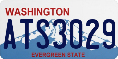 WA license plate ATS3029