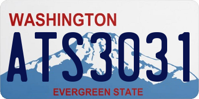 WA license plate ATS3031