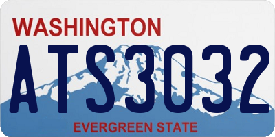 WA license plate ATS3032