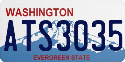 WA license plate ATS3035