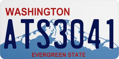 WA license plate ATS3041