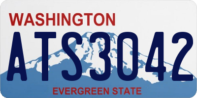 WA license plate ATS3042