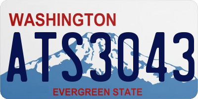 WA license plate ATS3043