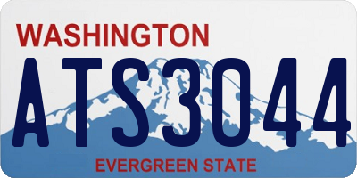 WA license plate ATS3044