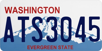 WA license plate ATS3045