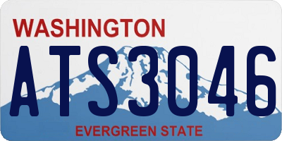 WA license plate ATS3046