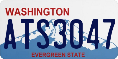 WA license plate ATS3047