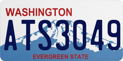 WA license plate ATS3049