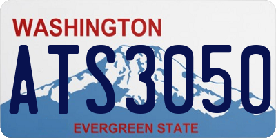 WA license plate ATS3050