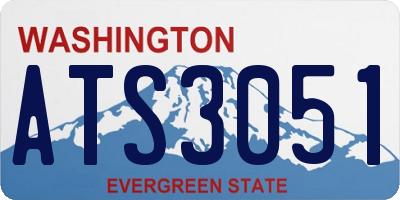 WA license plate ATS3051