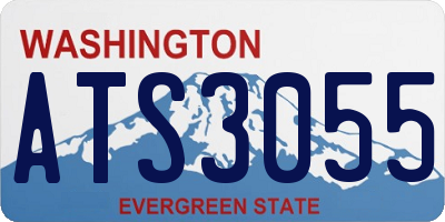 WA license plate ATS3055