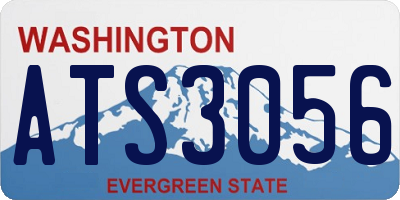 WA license plate ATS3056