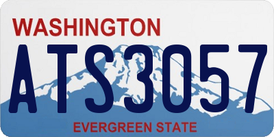 WA license plate ATS3057
